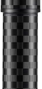 Carbon Fiber Fountain Pen, Bent Nib for  Calligraphy Writing (Fine to Broad) with Converter and Metal Pen Box Set