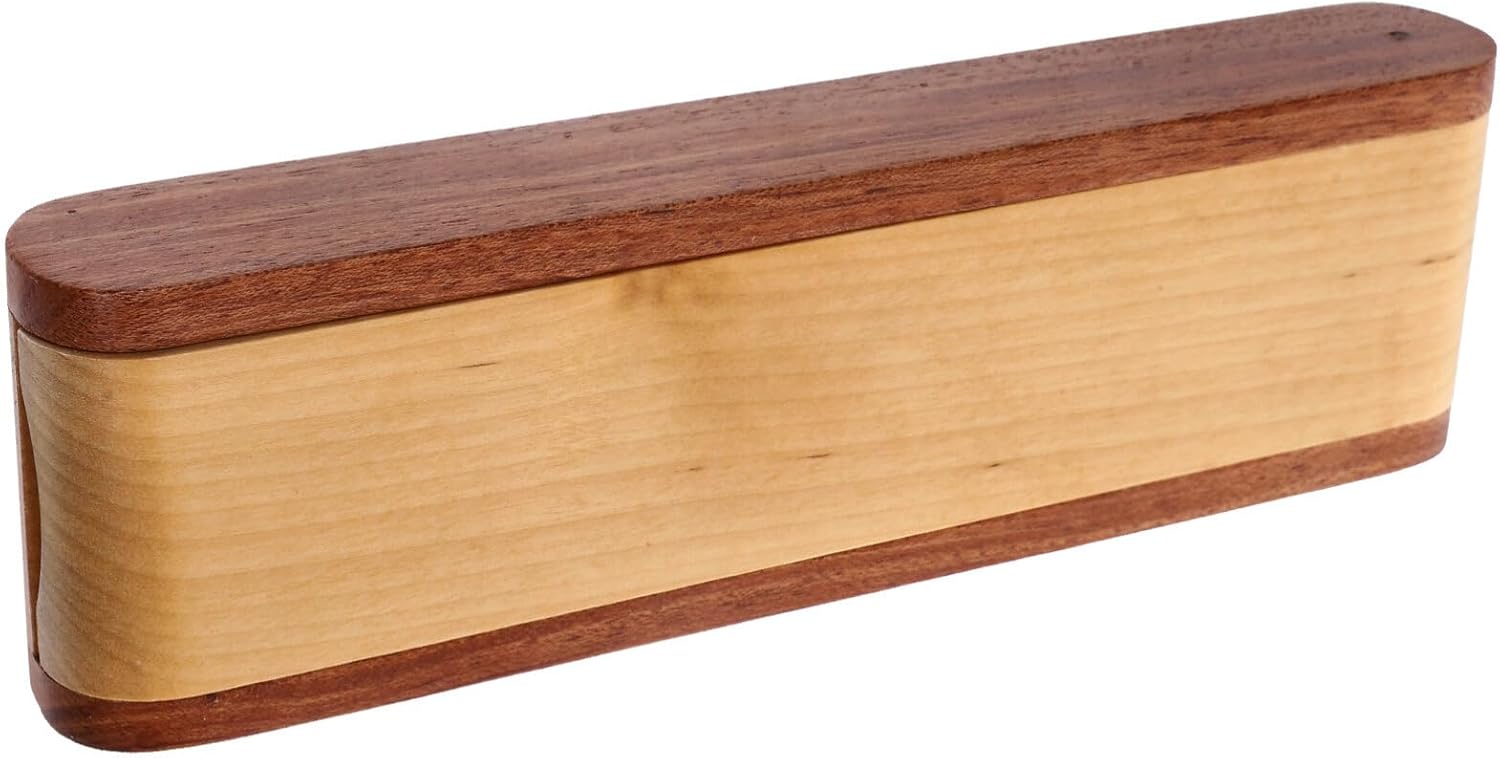 Wooden Pen Case Box Single Fountain Pen Case Empty Pen Box Pen Presentation Display Box Fountain Pen Container for Home Office Stationery Supplies